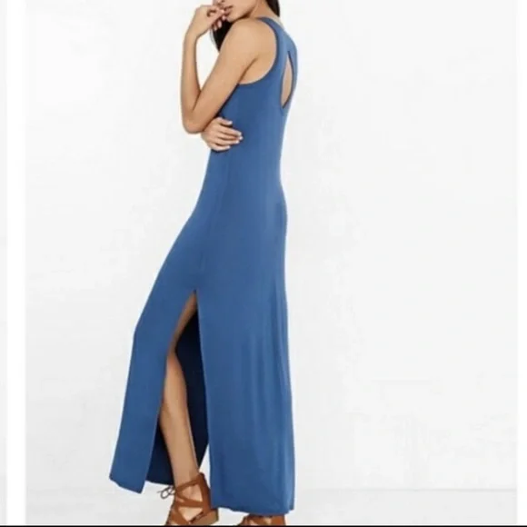 Express keyhole open back maxi dress size medium NWOT - Picture 3 of 12
